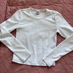 Sunday Best White Long Sleeve Tee